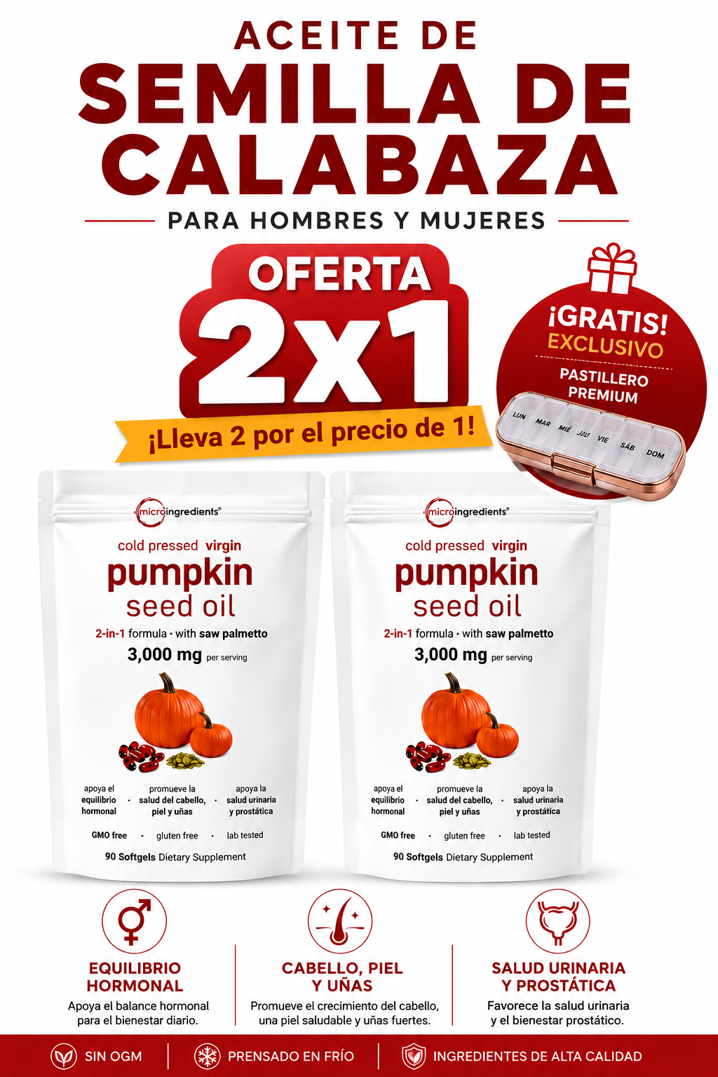 PUMPKIN CALABAZA 90 CAP™ Original | OFERTA 2X1 POR TIEMPO LIMITADO