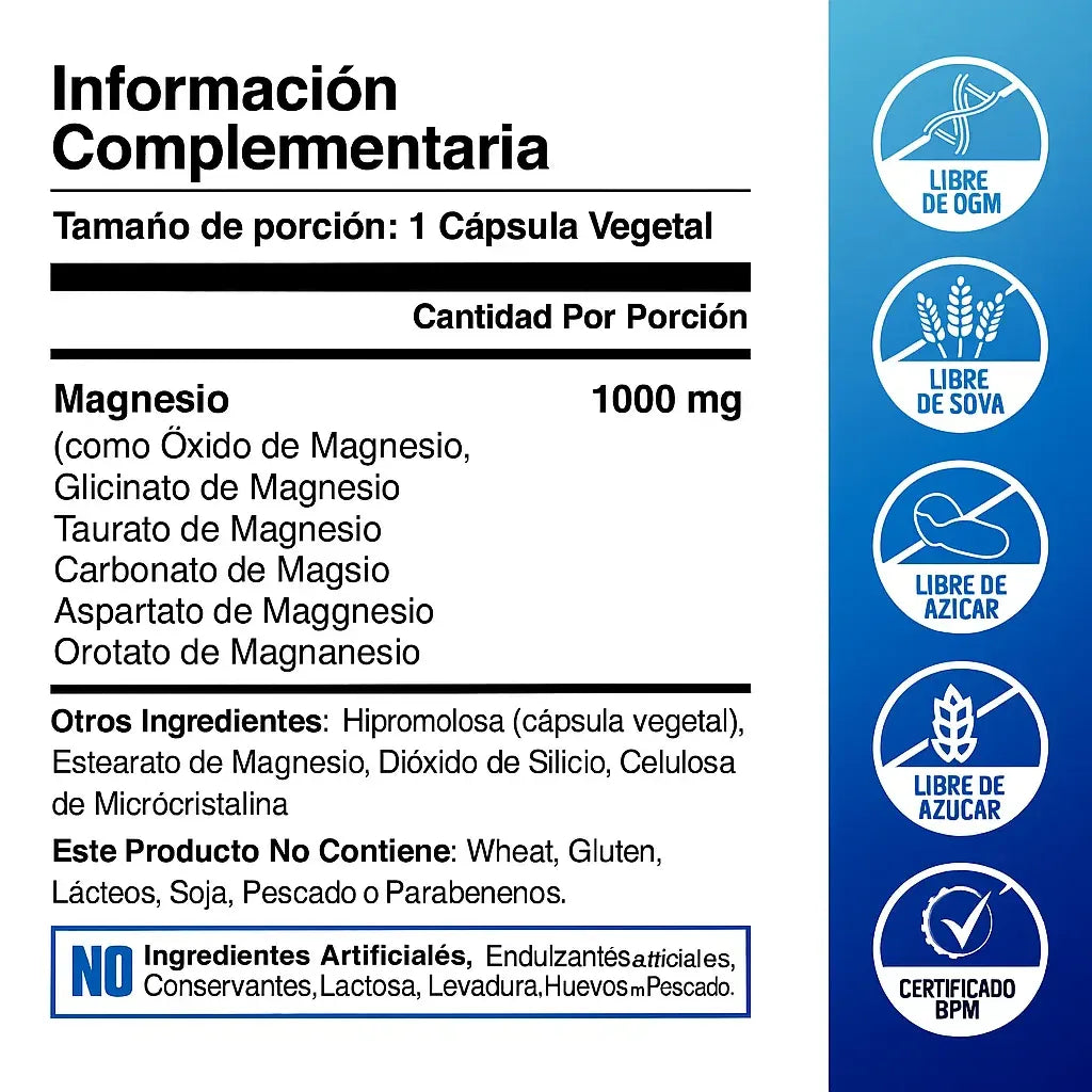 Magnesium Complex 8 en 1 | 2X1 por Tiempo Limitado