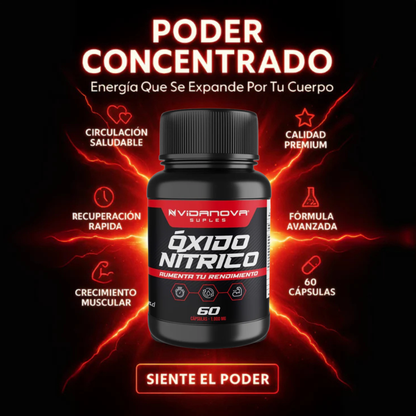 Óxido Nítrico 1.000mg 60 Caps🍆💊