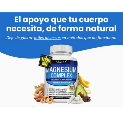 🧠 Magnesium Complex 8 en 1 | El secreto para sentirte bien todos los días. 🎁OFERTA 2x1 por tiempo limitado🎁