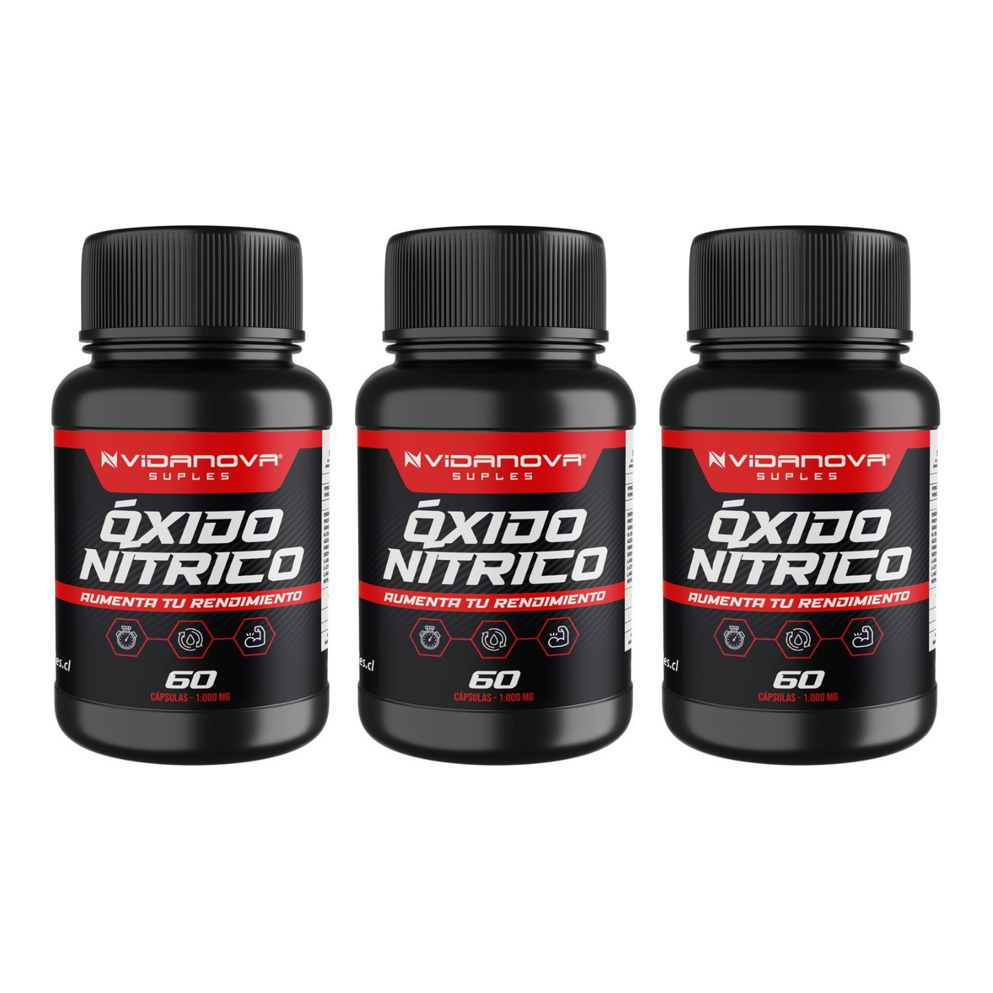 Óxido Nítrico 1000mg 60 Caps💊💪