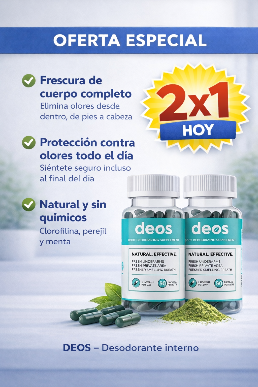 DEOS 30 Cápsulas | OFERTA 2X1 POR TIEMPO LIMITADO