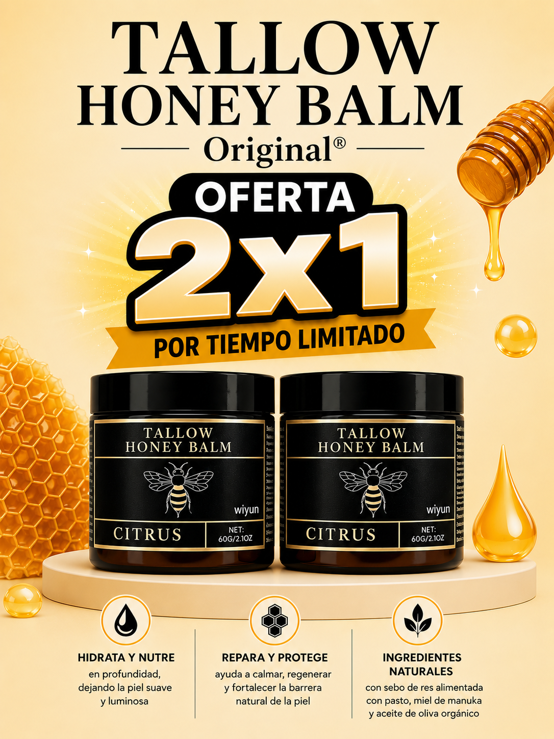 TALLOW HONEY BALM® | OFERTA 2X1 POR TIEMPO LIMITADO