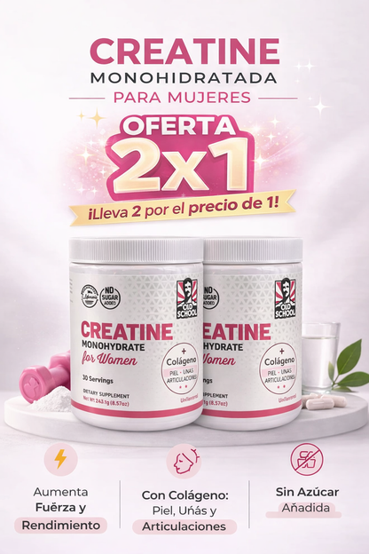 Original Old School Labs® Creatina Monohidratada para Mujer