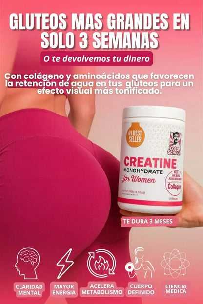 Original Old School Labs® Creatina Monohidratada para Mujer