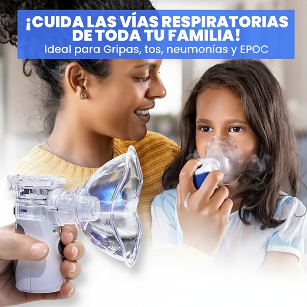 Tu Hijo Respira Mejor en Segundos 🌬️ La Revolución que Lleva Tranquilidad a Casa | Nebulizador Portátil ❤️
