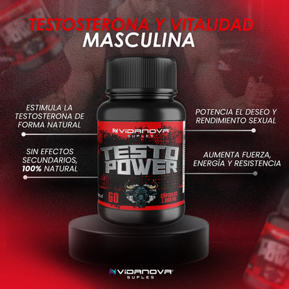 TESTO POWER 1000MG 60CAPS + ENVÍO GRATIS 🎁
