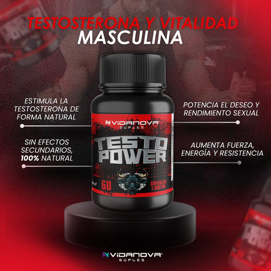 TESTO POWER 1000MG 60CAPS + ENVÍO GRATIS 🎁