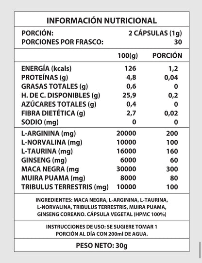 TESTO POWER 1000MG 60CAPS + ENVÍO GRATIS 🎁