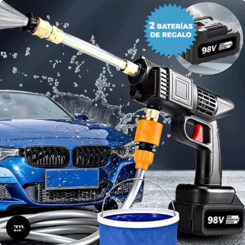 HIDROLAVADORA PORTATIL CON 2 BATERIA 98v