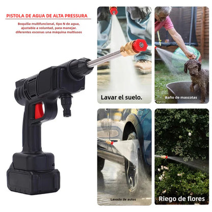 HIDROLAVADORA PORTATIL CON 2 BATERIA 98v