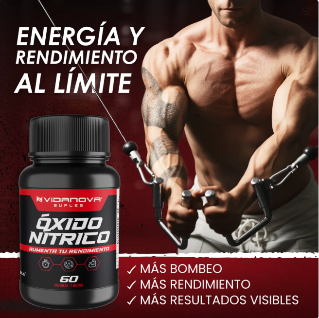 Óxido Nítrico 1000mg 60 Caps💊💪